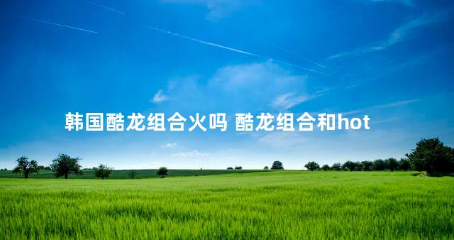 韩国酷龙组合火吗 酷龙组合和hot